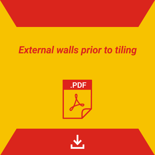External walls prior to tiling