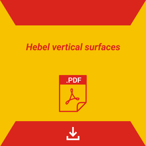 Hebel vertical surfaces