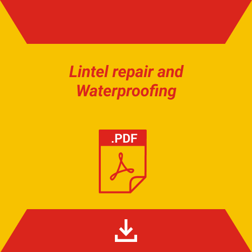 Lintel repair and Waterproofing