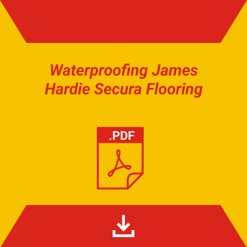Waterproofing James Hardie Secura Flooring
